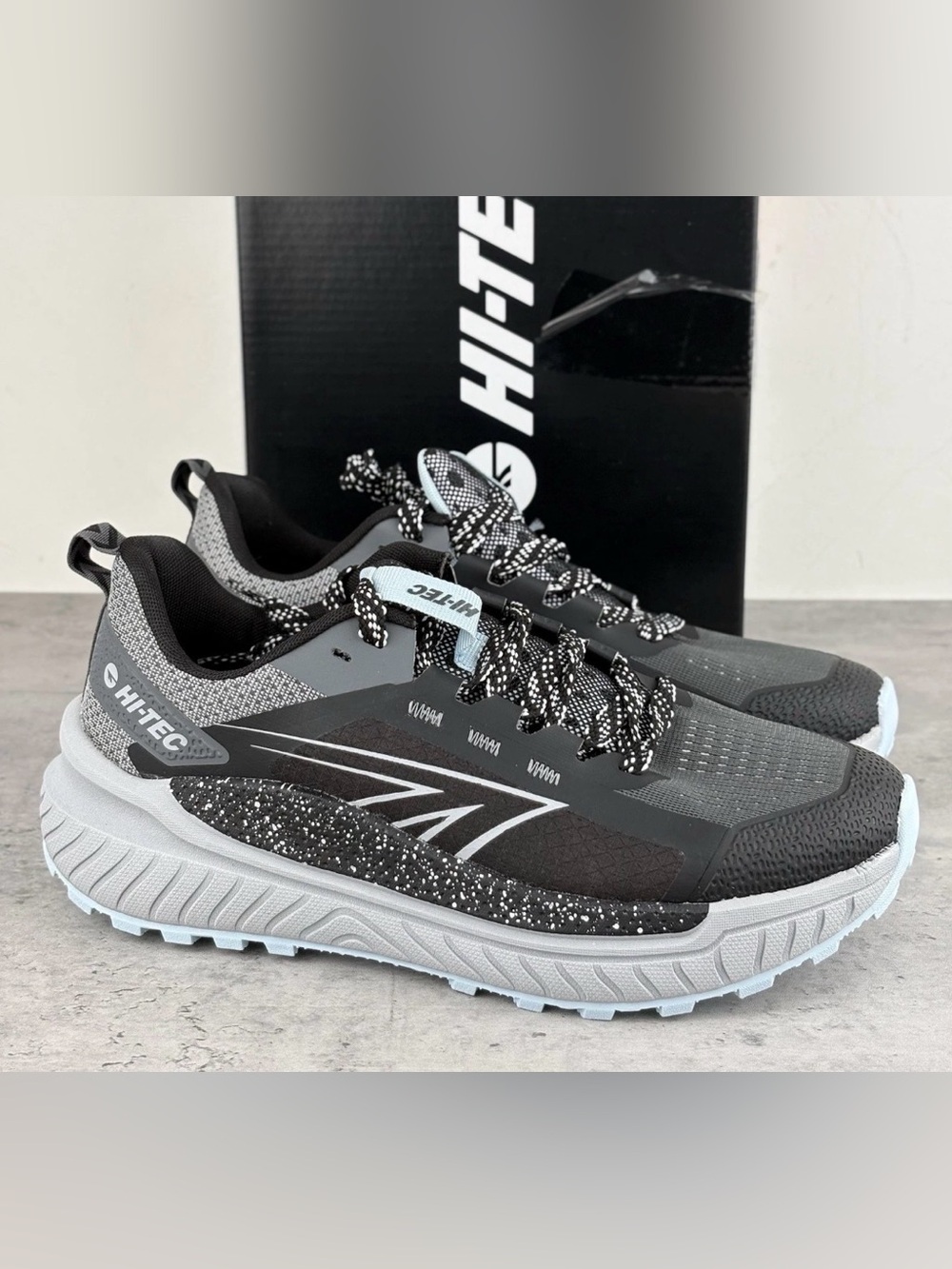 Hi-Tec Women's Black & Gray Lightweight Trail Sneakers